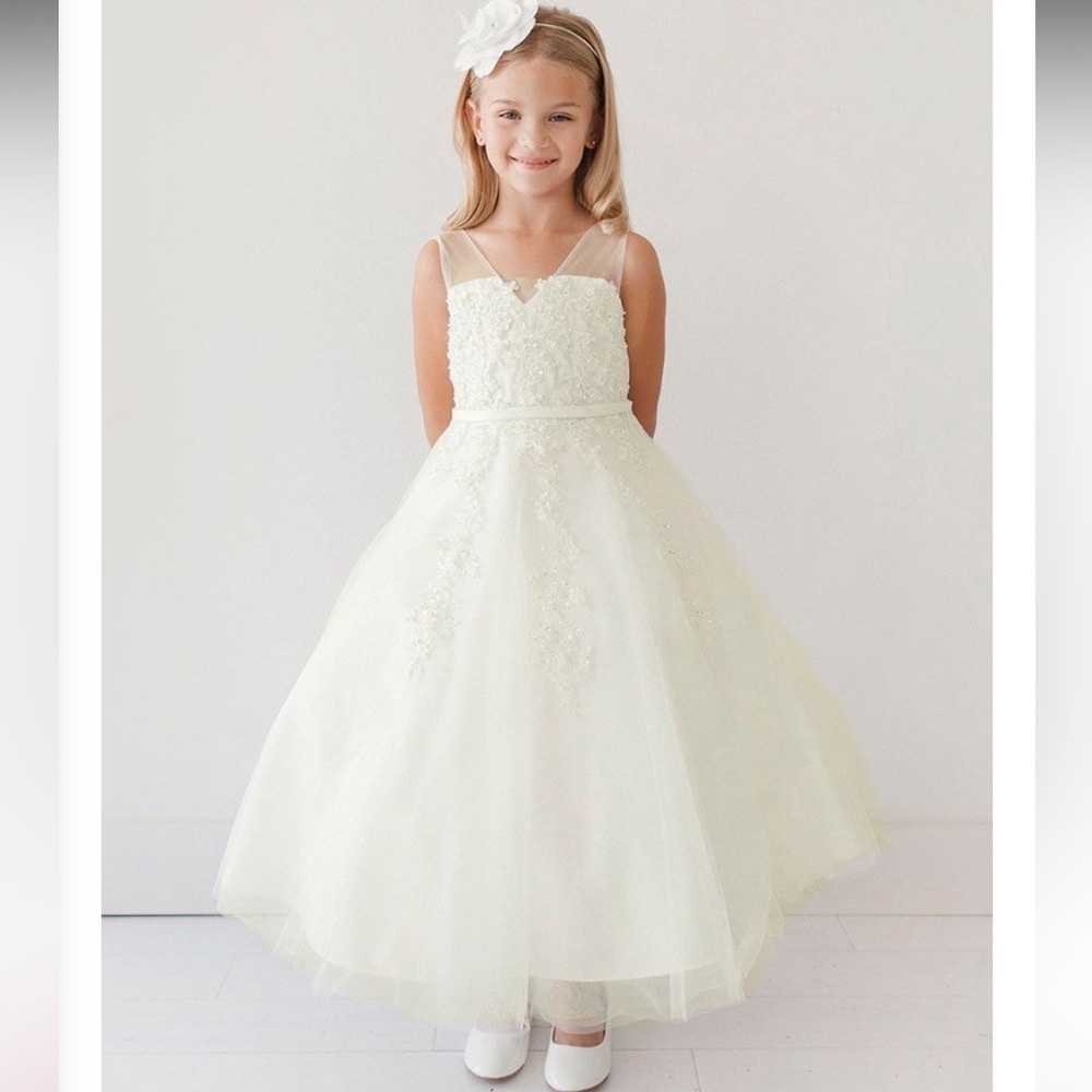 Pink Princess (Tip Top Kids) Flower Girl or First Communion Dress Size 6